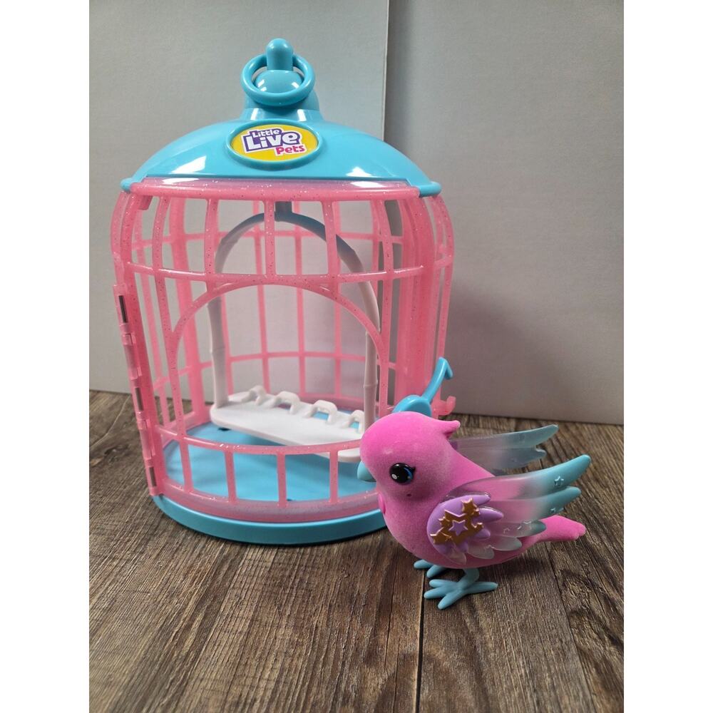 Little Live Pets, Lil' Bird & Bird Cage: Polly Pearl Playset Toy